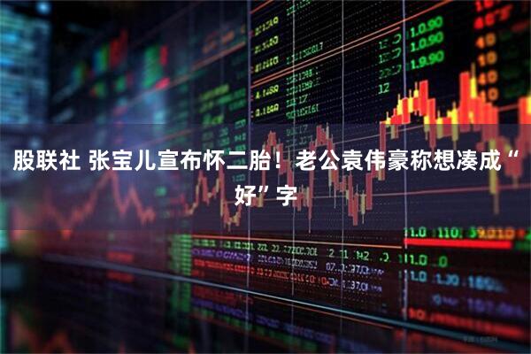 股联社 张宝儿宣布怀二胎！老公袁伟豪称想凑成“好”字