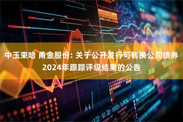 中玉束哈 甬金股份: 关于公开发行可转换公司债券2024年跟踪评级结果的公告