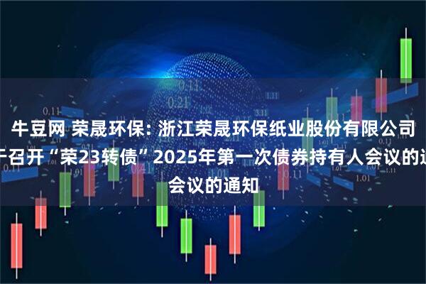 牛豆网 荣晟环保: 浙江荣晟环保纸业股份有限公司关于召开“荣23转债”2025年第一次债券持有人会议的通知
